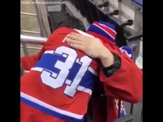 A young fans mother, before dying of cancer, promised her son she would help him meet his idol, canadiens goalie carey price