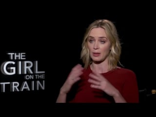 The girl on the train interviews emily blunt, justin theroux, haley bennett, luke evans, ramirez