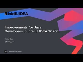 What's new for java developers in intellij idea 2020 1