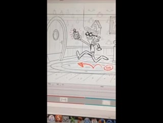 Working on fairly oddparents storyboard!