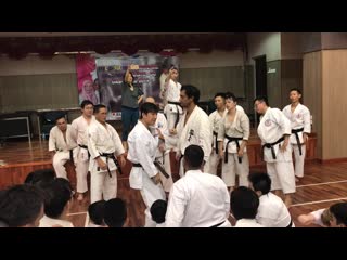 Budo karate part 5 heian sandan step 1 bunkai naka sensei, jka malaysia gashukku 2019