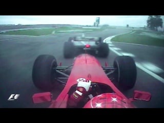 Classic onboard schumacher battles past coulthard at indy