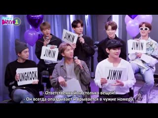 [rus sub] bts played the most likely to… game @ siriusxm