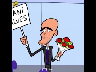 Poor pep, ditched by dani alves