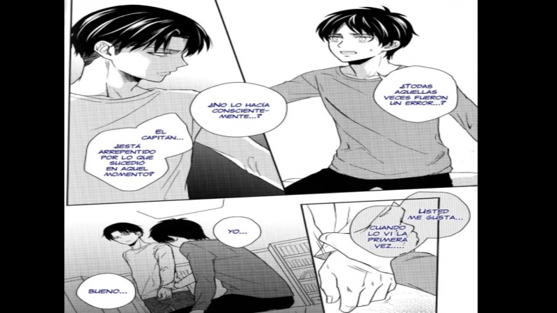 Eren x levi || doujinshi (shingeki no kyojin) yaoi