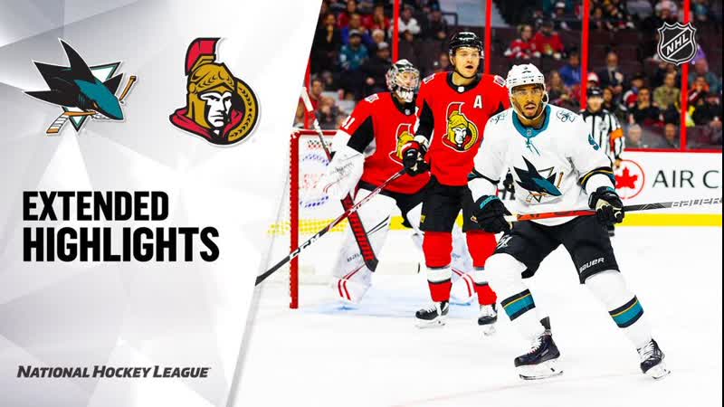 San jose sharks vs ottawa senators oct 27, 2019 highlights hd