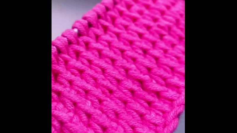 Tunisian crochet half double stitch
