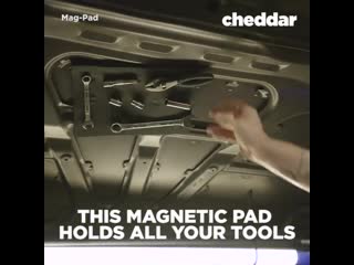 Organizing your tools while working is easy with this magnetic pad