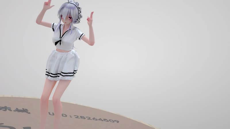 【布料解算】好看的jk服~im so hot【mmd】[1]