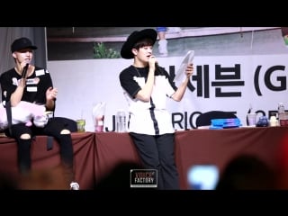 [fancam] [hd] 150808 youngjae at fansign got7