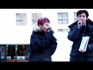 180407 джинхо делает эгьё @ mini fanmeeting