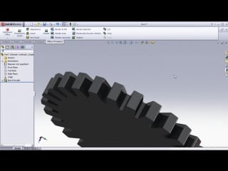 2 solidworks gear tutorial gear introductory drawing (values included)
