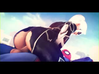 Black cat riding; vaginal fucked; 3d sex porno hentai; [spider man]