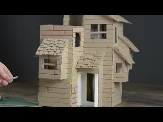 ❣diy old farmhouse using cardboard boxes❣ mp4