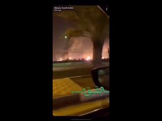 A huge explosion in two saudi’s oil refinery due to 10 yemen’s explosive drones