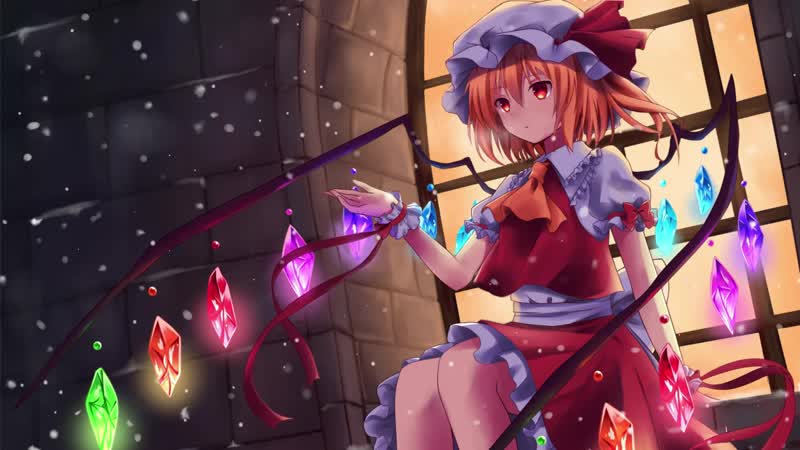 Project touhou flandre scarlet snow scene