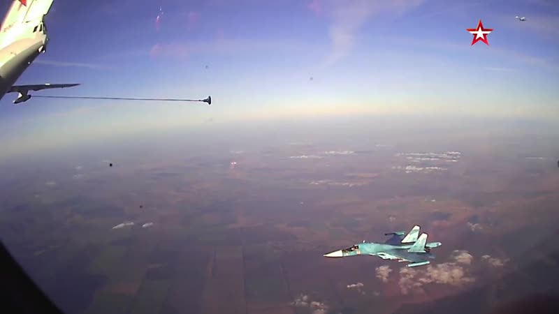 Летчики юво отработали дозапрау в воздухе