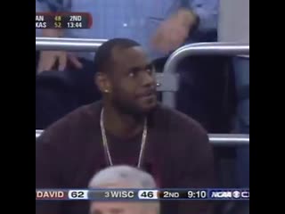 Yall remember when lebron had front row seats to watch some porn from charlotte hoop in mar