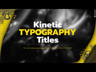 Kinetic typography titles