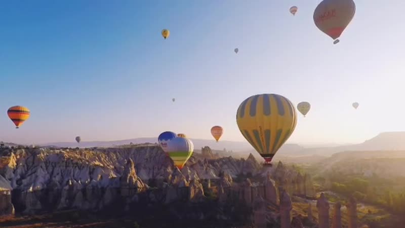 Dancing balloons, a video i took yesterday in cappadocia, turkey