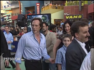 William fichtner, with wife and son