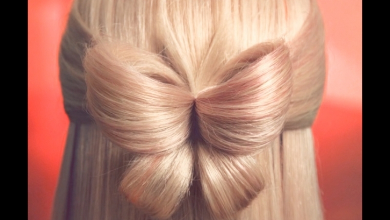 Причёска "мотылёк" невероятно просто и быстро!