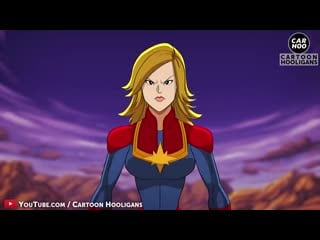 How captain marvel will defeat thanos in avengers 4 endgame 【marvel superheroes parody】