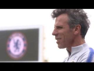 Now this you have to see! watch gianfranco zolas first interview back at chelsea in our new app!
