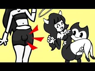 Бенди слепил себе тёлочку из чернил (batim анимация)