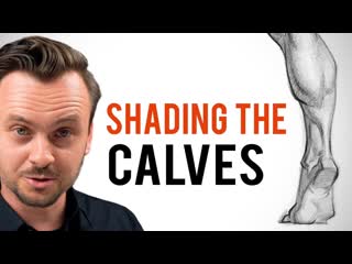 Shading a leg from start to finish calf anatomy drawing