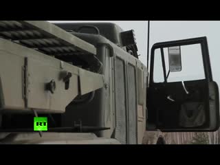 Учения с применением систем залпового огня «ураган»