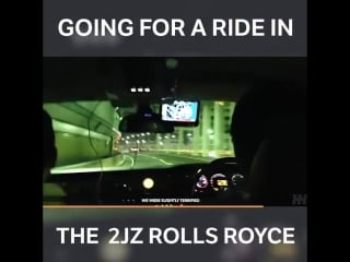 Going for a ride in a #2jz #rollsroyce