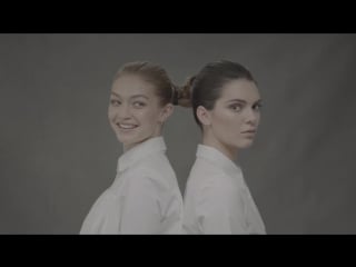 Gigi hadid can’t keep a straight face on set with kendall jenner | w magazine