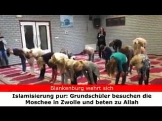 Deutsche schüler werden in der moschee von mullahs indoktriniert