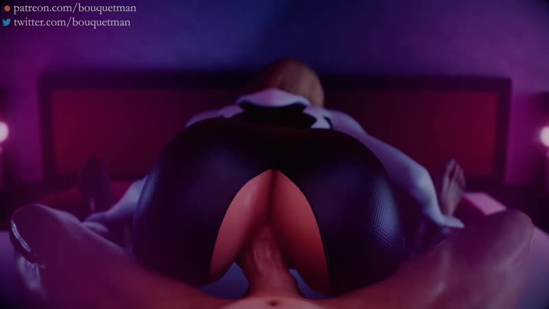 Gwen stacy riding; vaginal fucked; latex; orgasm; creampie; 3d sex porno hentai; [spider man; dc comics]