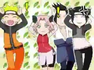 *caramell dansen sasuke/naruto/sai/sakura*