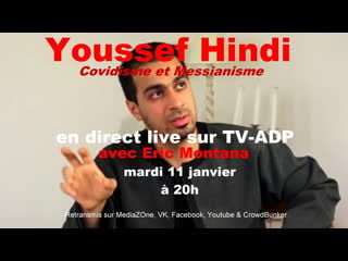 Youssef hindi en direct sur tv adp avec eric montana & nina singer