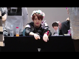 [fancam] 161008 youngjae @ фансайн в чонрянри