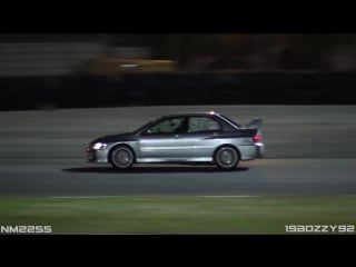 #timeattack italia 2018 adria evening night round flames, hot glowing brakes