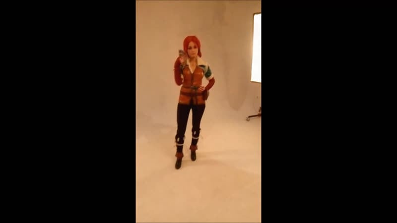 Бэкстейдж со съёмок косплея triss merigold 2019