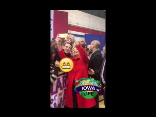 Hillary clinton snapchat compilation 3 (iowa caucus)