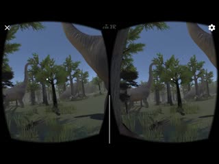 Virtual reality dinosaurs world 3d vr sbs |