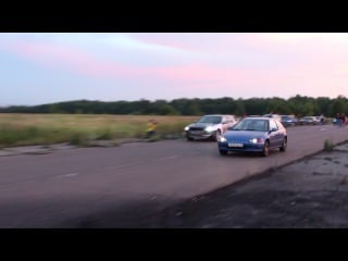 Honda civic 5gen 1 5 130hp mt vs nissan r34 r6 180hp+turbo