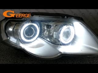 For volkswagen vw passat b6 magotan 2006 2010 xenon headlight excellent ultra bright illumination ccfl angel eyes kit halo ring