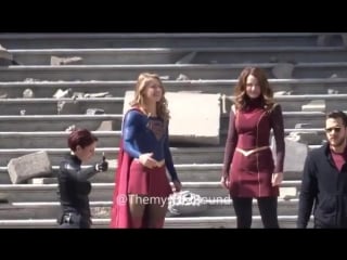 Since the episode is airing tonight, heres my final set of bts videos from the supergirl finale beware that these are more spoi