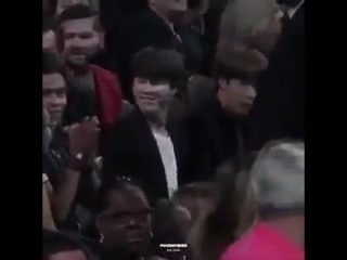 Bringing back jimins reaction to the fanchants at the bbmas last year just because its the cutest thing ever bts bbmas