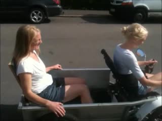 Passenger seat on the velove cargobike prototype 2