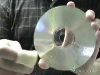 Learn how to remove scratches from cds and dvds with a banana and a glass cleaner