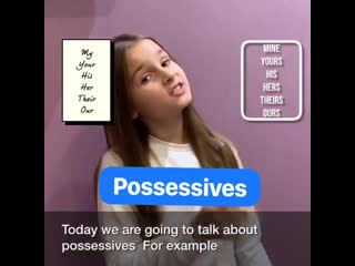 Possessive adjectives and possessive pronouns