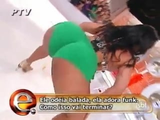 Mulher melancia no programa da eliana